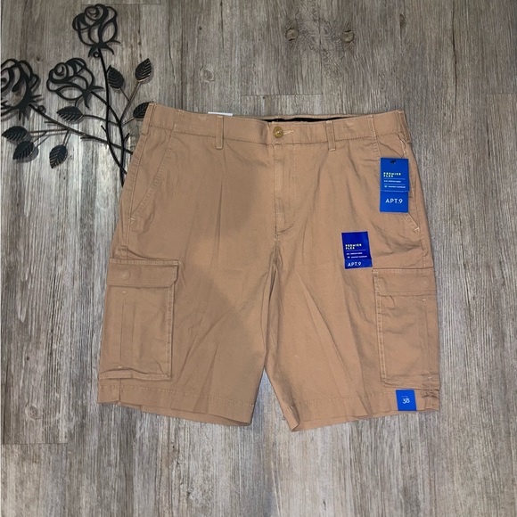 Apt. 9 Other - Men's Apt. 9 Premier Flex Cargo Shorts Colonial Khaki Size 38